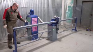 Станок РТ 20-76 предназначен для очистки ржавчины с наружных поверхностей круглых металлических труб