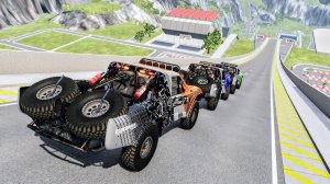 Эпические прыжки на скоростном автомобиле – BeamNG Drive