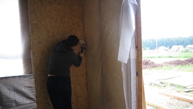 Отделка стен кухни плитами ОСБ/ заключительный этап/ дачный домик/ внутренняя отделка смотреть онлайн