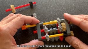 How to make a gearbox in LEGO technic (5 Speed+Reverse)