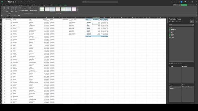 Mastering Data Summation with Pivot Tables and Power Pivot - Part 4