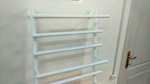 Полотенцесушитель электрический Акванерж модерн прямой с полками, белый.