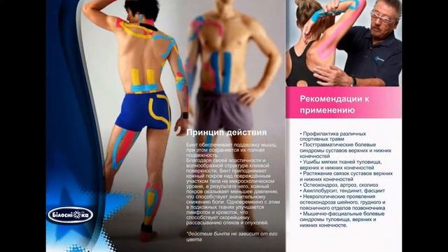 Кинезио-тейп ТМ Белоснежка