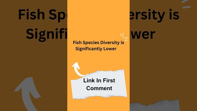 Fish Species Diversity is Significantly Lower in Reservoirs Than Rivers | Class 11th Commerce