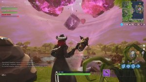 Взрыв куба в Фортнайт глава 1 сезон 6 (Ивент)