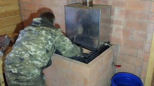 Сделал закрытую каменку. Крышка на каменку. Пушка Магола