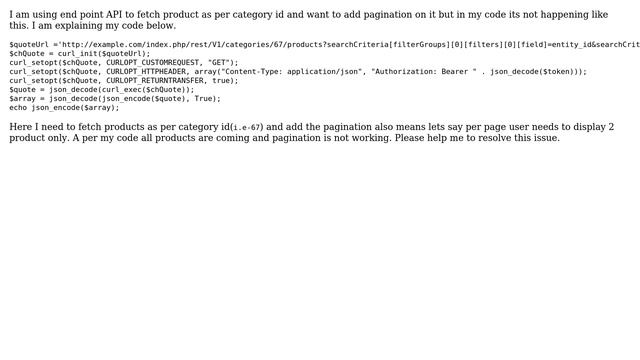 Magento: Could not add pagination while fetching product as per category ID смотреть онлайн
