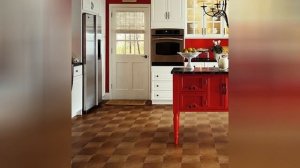 75 Linoleum Floor Kitchen With Black Countertops Design Ideas You'll Love ?