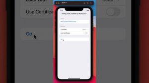 Certificate based authentication on iOS (Swift)