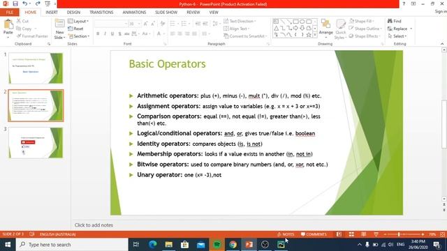 Bangla Python Tutorial 06 - Basic Python Operators//পাইথন বাংলা টিউটোরিয়াল ০৬ - বেসিক অপারেটর