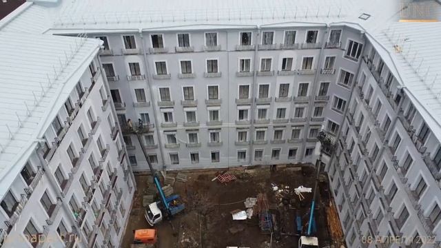 Ход работ комплекса апарт-отелей UNO от 08.04.2022 смотреть онлайн