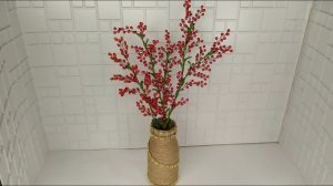 Цветы из бисера. 2 часть. Декоративные веточки. Из бисера. Из бусин. Мастер класс. Пошаговый МК .