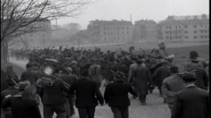 Common burial ground for the victims of German atrocities in Nordhausen,Germany. HD Stock Footage