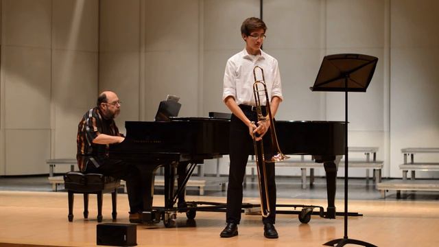 Ferdinand David: Concertino op. 4 mvt. II and III (Trombone - Kirby Heck) смотреть онлайн
