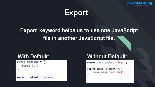 What are Next Gen JavaScript Features | Functions and operators In JavaScript | Great Learning