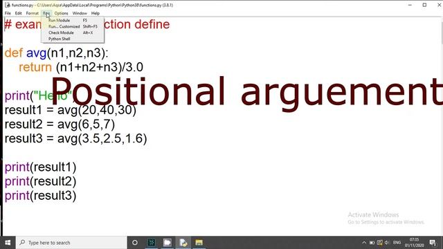 actual vs formal parameter in function and non value returning python tutorial 28 CSFC in Hindi Urd