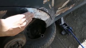 Вытягиваю арку. Как вытянуть вмятины без споттера.