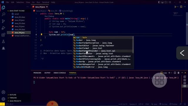 Data Types in Java | Java Crash Course #04