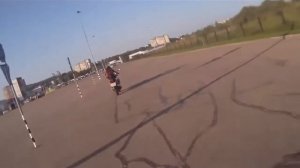 120 Мото приколы  Девушки на мотоциклах в первый раз!