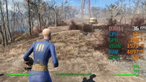 Radeon Vega 8 Graphics -- AMD Ryzen 3 3200G -- Fallout 4 FPS Test