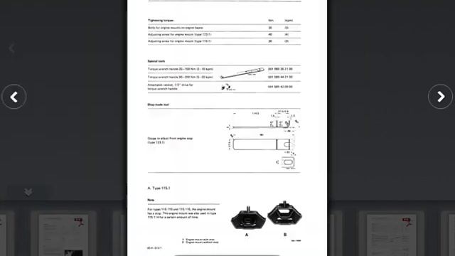 Mercedes Benz Service Manual Engines 615, 616, 617.91 смотреть онлайн
