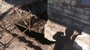 Продолжаем рыть сваи\заливаем быка\варим арматуру