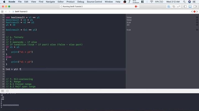 Swift Programming Language Tutorial  |  PART 2