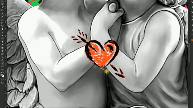 РИСУЮ картину ПАРА АНГЕЛОВ | Couple of Angels смотреть онлайн