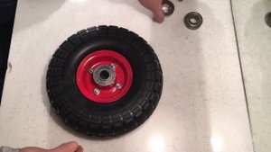 Бескамерное колесо 4.10/3.50-4 для тележек