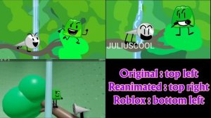 BFB 13 and 14 : Original vs Reanimated vs Roblox version!
