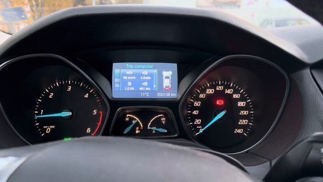 Ford Focus MK3 1.6 TDCI 115 HP Cold Start ( 11°C) смотреть онлайн