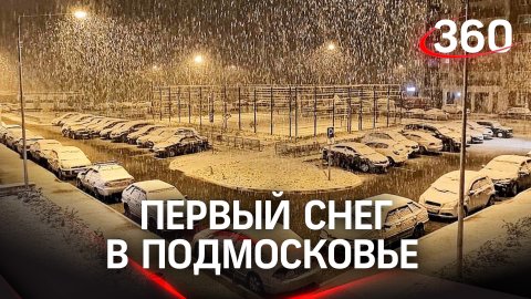 Под белыми хлопьями: первый снег порадовал жителей Москвы и области своим появлением