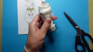 МК Ёлочная ватная игрушка  "Овечка" Часть 4.  DIY Cotton wool Christmas Ornament '' Sheep'' Part 4.
