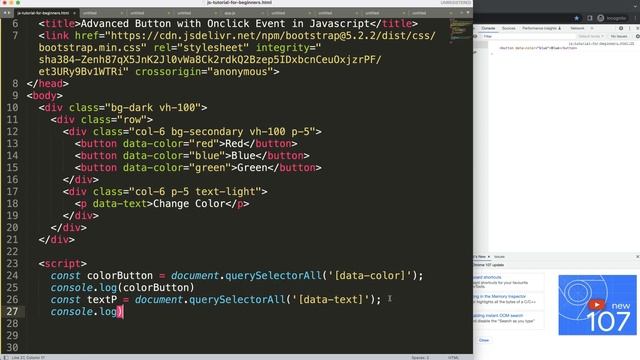 Advanced Button with Onclick Event in Javascript