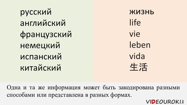 5 класс. 08.  Кодирование информации