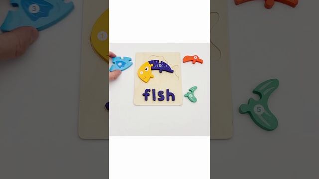 Fish puzzle fun toy | Educational video for toddlers