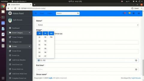 Event Management System with Python and Django