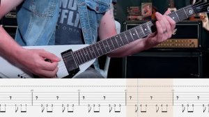 Megadeth - Angry Again - Guitar Tab | Lesson | Cover | Tutorial | 1/2 Step Down Tuning