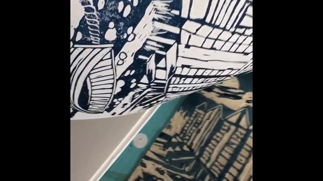 Revealing ‘The Beach Huts’ lino print смотреть онлайн