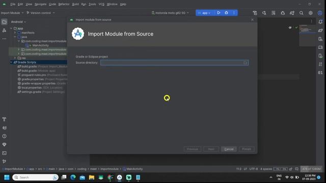 How to Import Module to Existing Project in Android Studio Kotlin