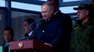 Обращение Президента России В.В.Путина к участникам манёвров «Восток 2018»