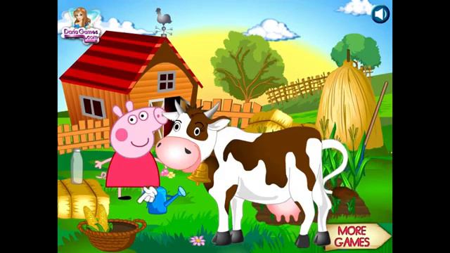 свинка пеппа ФЕРМА ОЧЕНЬ РЕДКАЯ ИГРА онлайн мультик смотреть онлайн