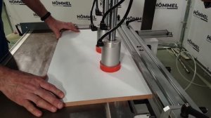 Сверлильно присадочный станок HOMMEL BOHR 21 - Демонстрация работы станка