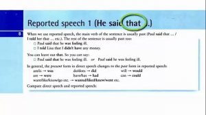 Unit 47. Reported speech, Косвенная речь: He said that… (урок 1)