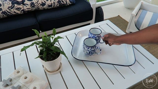 SMALL BACK PATIO / PORCH DIY MAKEOVER & ROOM TOUR