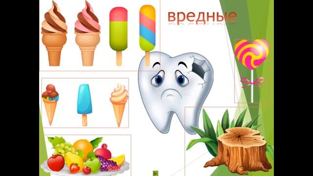 Видео презентация Полезные и Вредные продукты смотреть онлайн