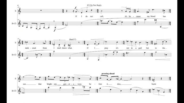 If I Do Not Reply (Concert pitch score) смотреть онлайн