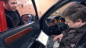 Infiniti M35X замена датчика ABS