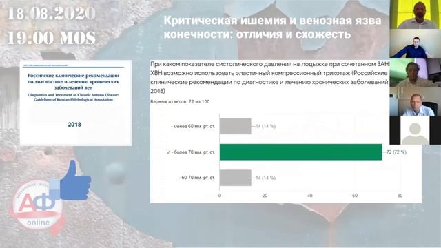 Критическая ишемия нижних конечностей - для флеболога актуально смотреть онлайн