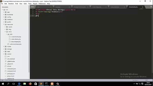 Website Laravel- Membuat CRUD Mengelola Data Barang Dengan Query Builder смотреть онлайн